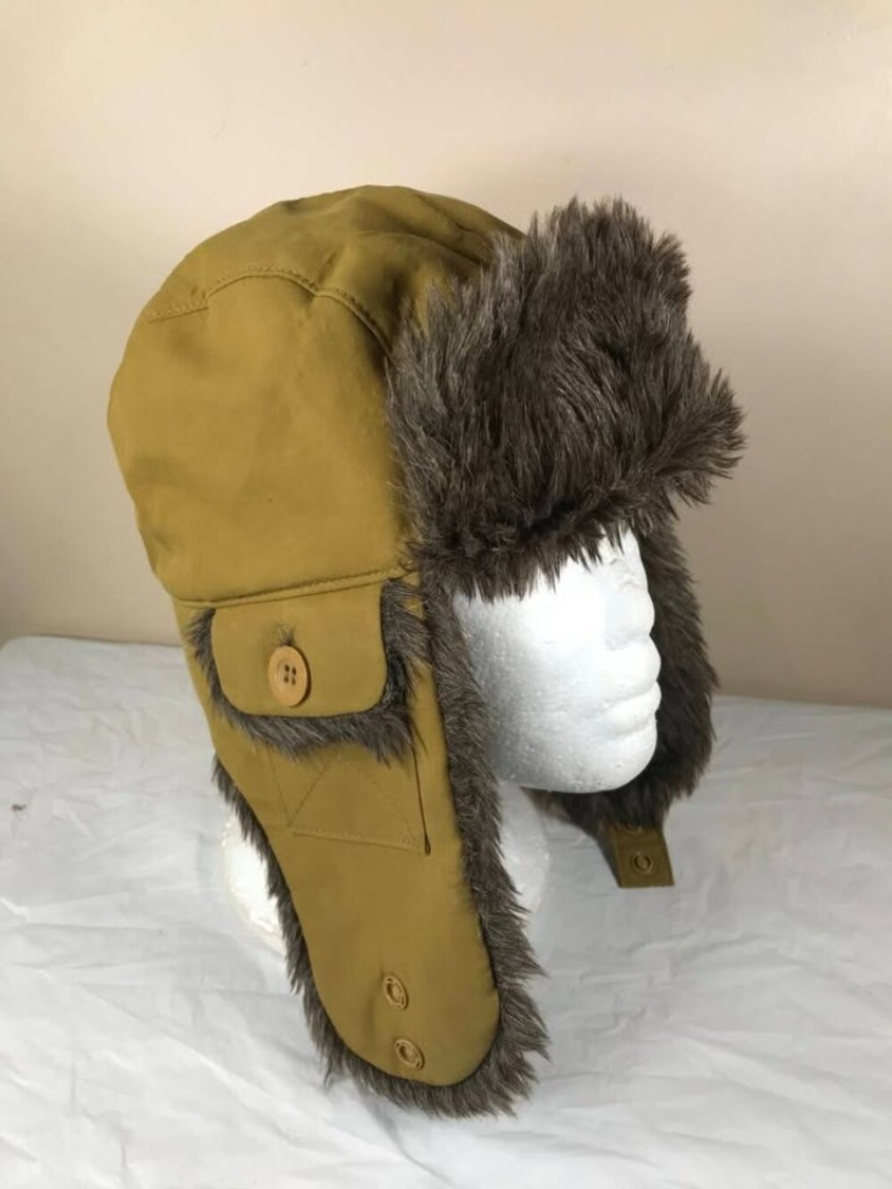 North Face bomber trapper winter fur hat S/M